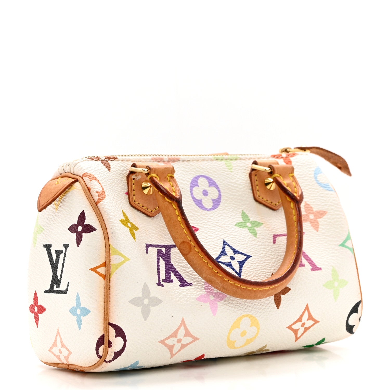 Louis Vuitton Monogram Multicolor Mini Sac HL Speedy White 3 of 9