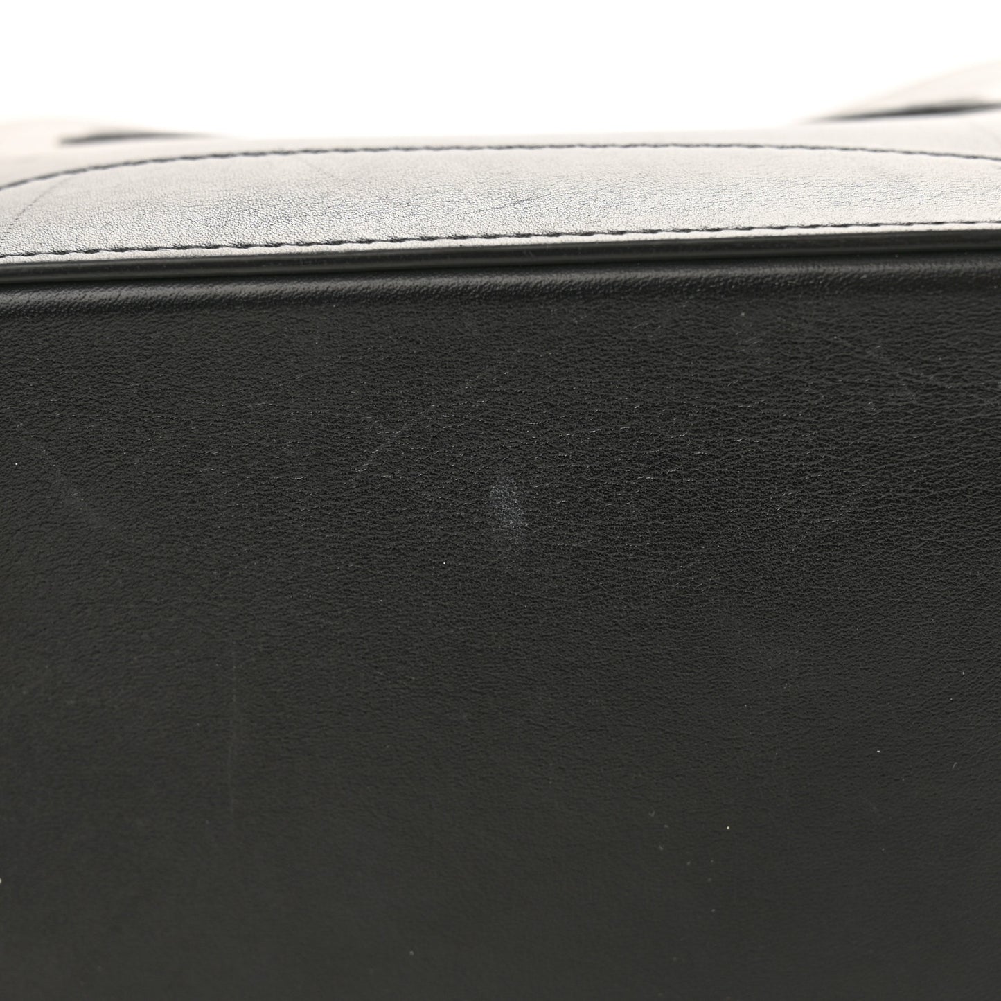 Smooth Calfskin Triomphe Small Bucket Bag Black