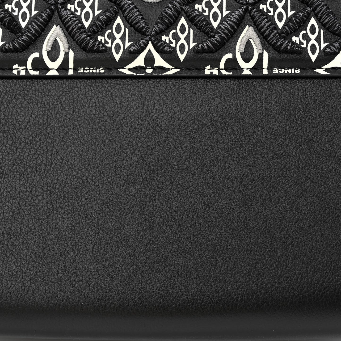 Calfskin Since 1854 Embroidered Twist MM Black