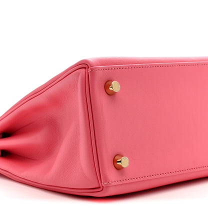 Hermes Swift Kelly Retourne 25 Rose Azalee 9 of 11