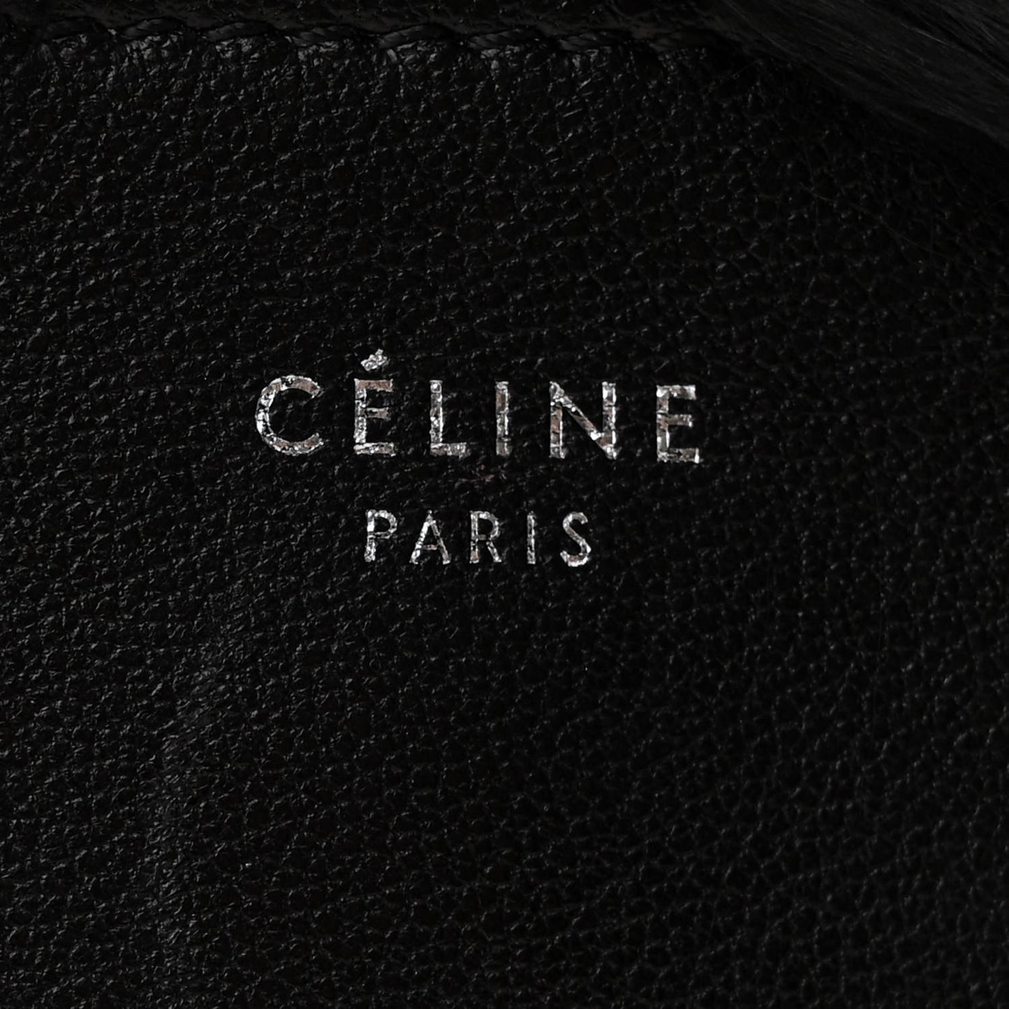 Smooth Lambskin Fur Frame Evening Chain Clutch Black