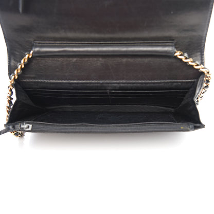Chanel Caviar Timeless CC Wallet On Chain WOC Black 4 of 17