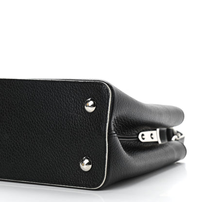 Louis Vuitton Taurillon Stitched Capucines PM Black 9 of 10
