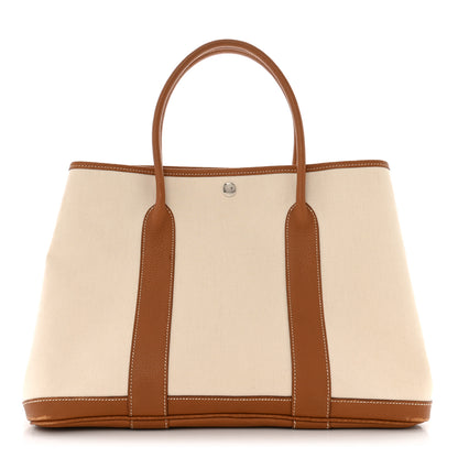 Hermes Toile Negonda Garden Party 36 MM Ecru Gold 1 of 13