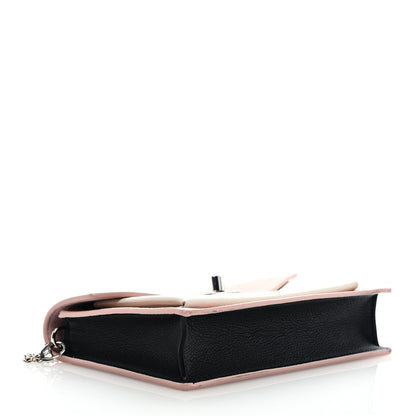Louis Vuitton Calfskin My Lockme Chain Pochette Rose Ballet White 4 of 8