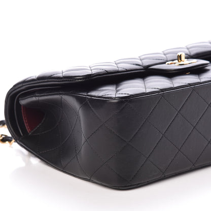 Chanel Lambskin Quilted Jumbo Double Flap Black 5 of 10