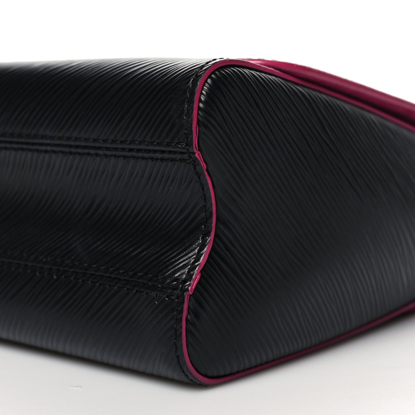 Epi Twist Shoulder Bag MM Black Pink