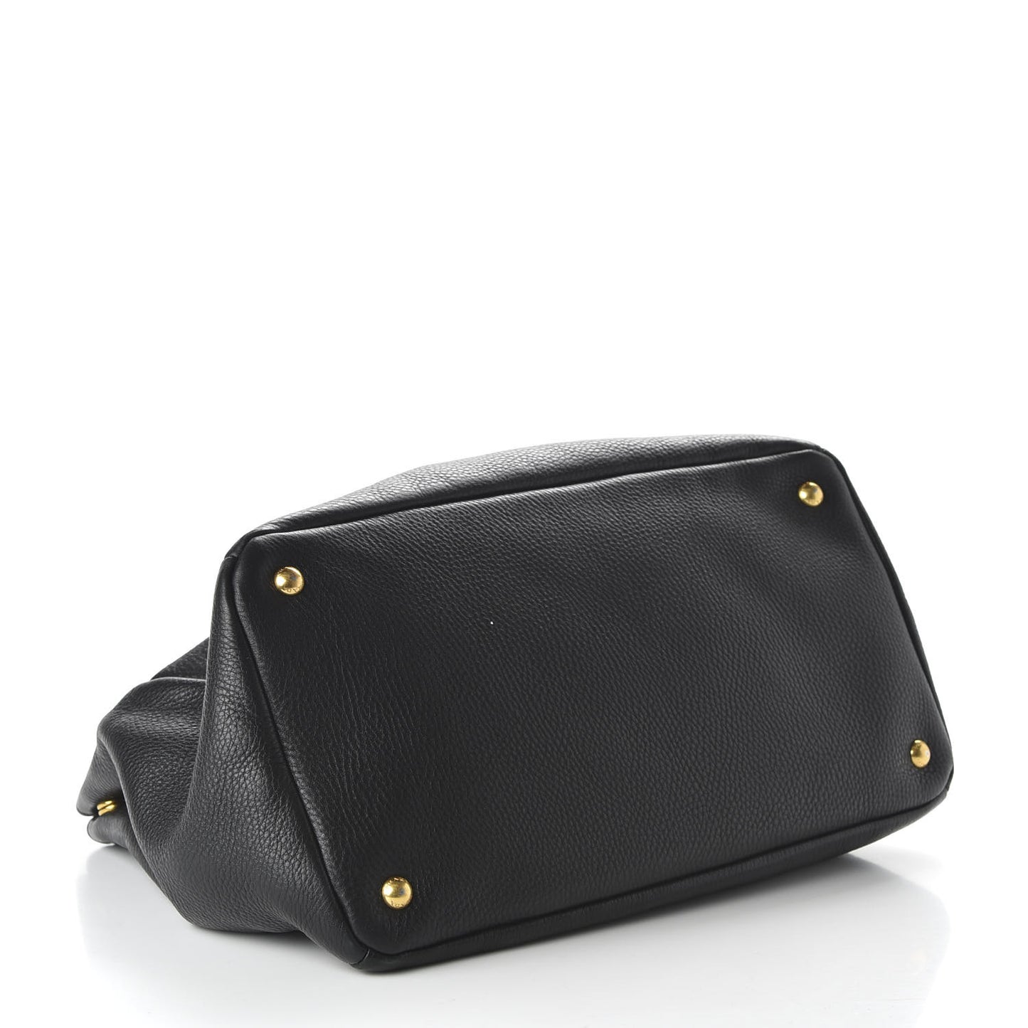 Vitello Daino Shoulder Bag Black