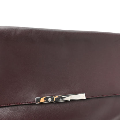 Celine Calfskin Folded Clutch Burgundy 9 of 13