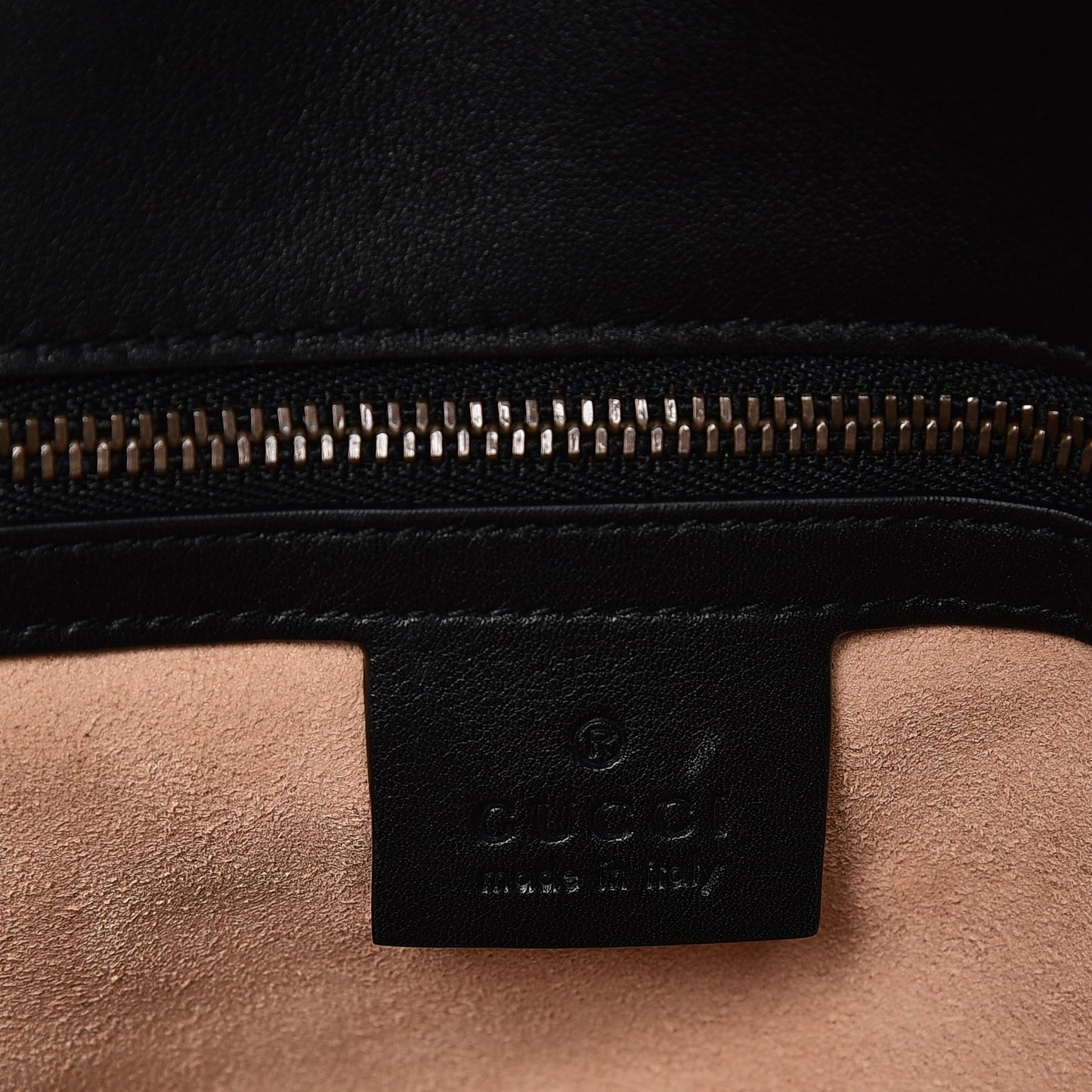Calfskin Matelasse Studded Small Pearly GG Marmont Shoulder Bag Black
