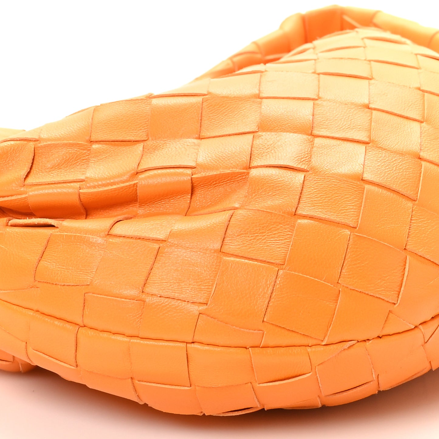Nappa Intrecciato Mini Jodie Tangerine
