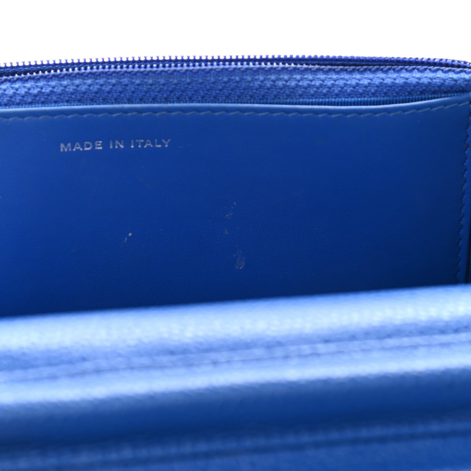 Chanel Caviar Quilted Wallet On Chain WOC Blue 10 of 16