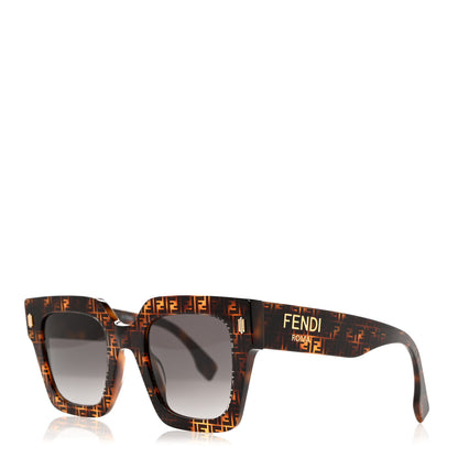 Fendi Acetate Fendi Square Sunglasses FE40101 Havana Black 1 of 7