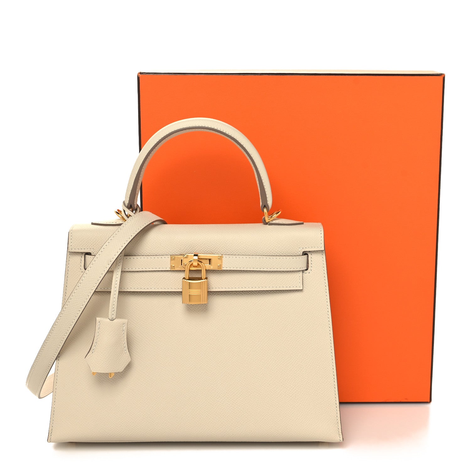 Hermes Epsom Kelly Sellier 25 Craie 11 of 11