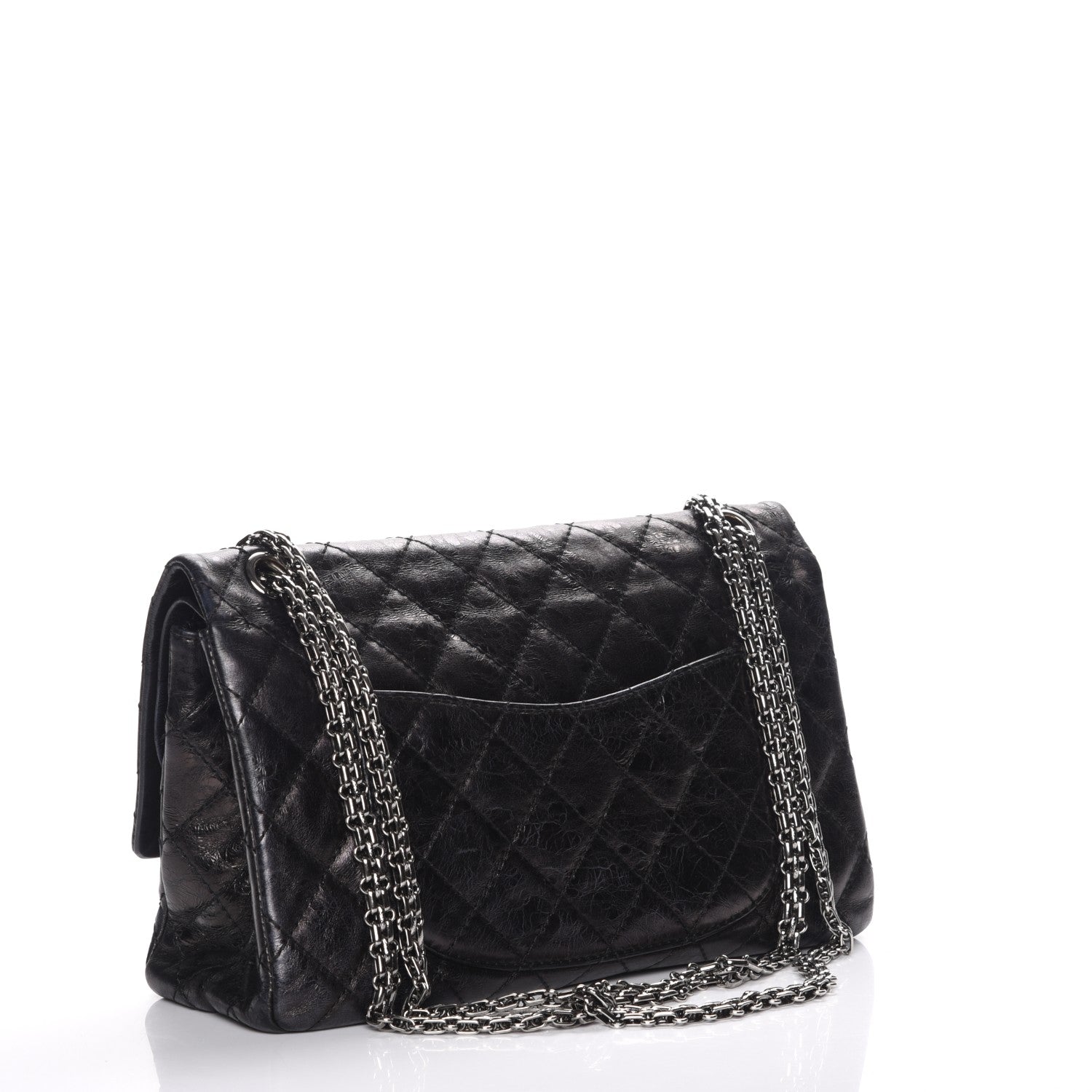 Chanel Metallic Aged Calfskin 2.55 Reissue 226 Flap Black 3 of 11