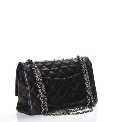 Chanel Metallic Aged Calfskin 2.55 Reissue 226 Flap Black 3 of 11