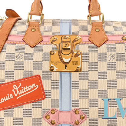 Louis Vuitton Damier Azur Summer Trunks Speedy Bandouliere 30 8 of 11