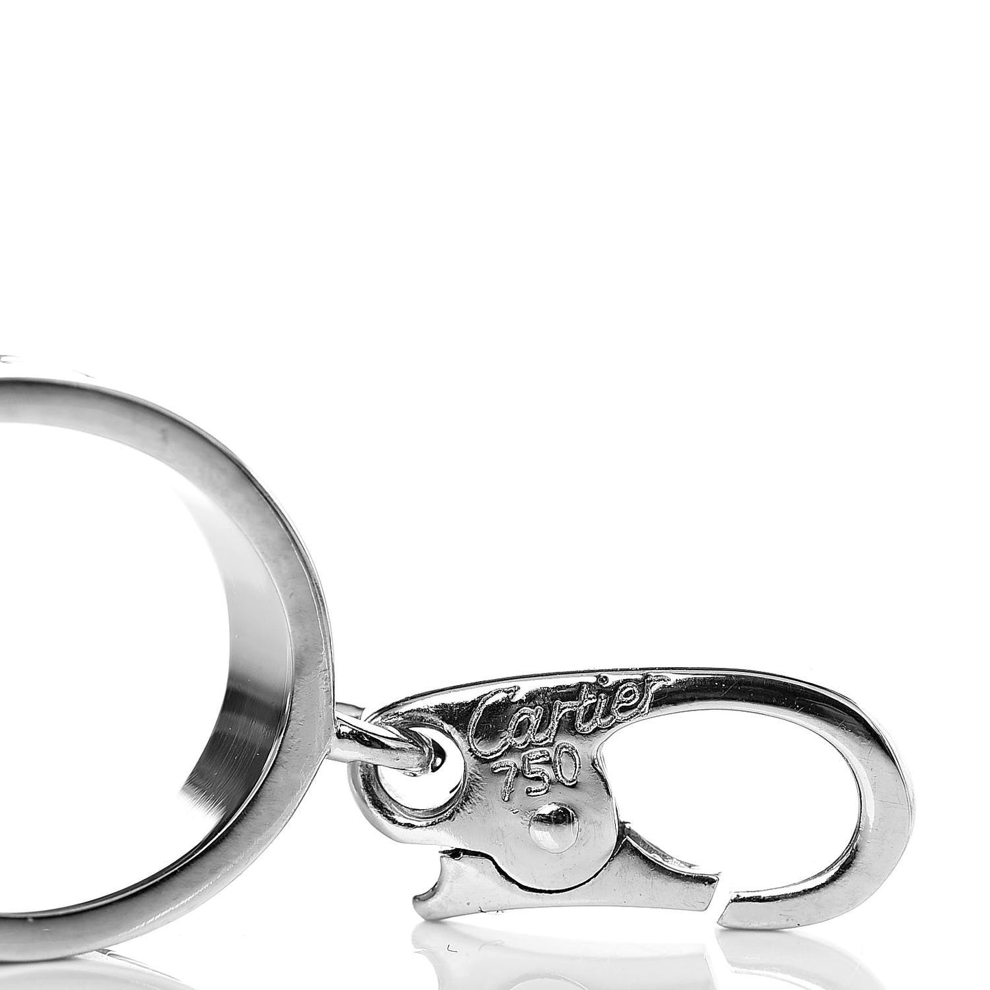 18K White Gold LOVE Ring Charm