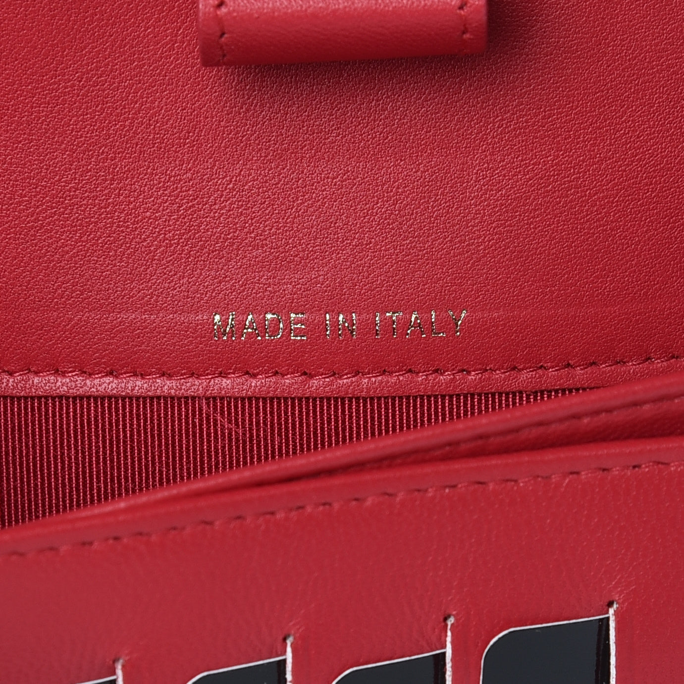 Lambskin Quilted Large Zip Around Organizer Wallet Red