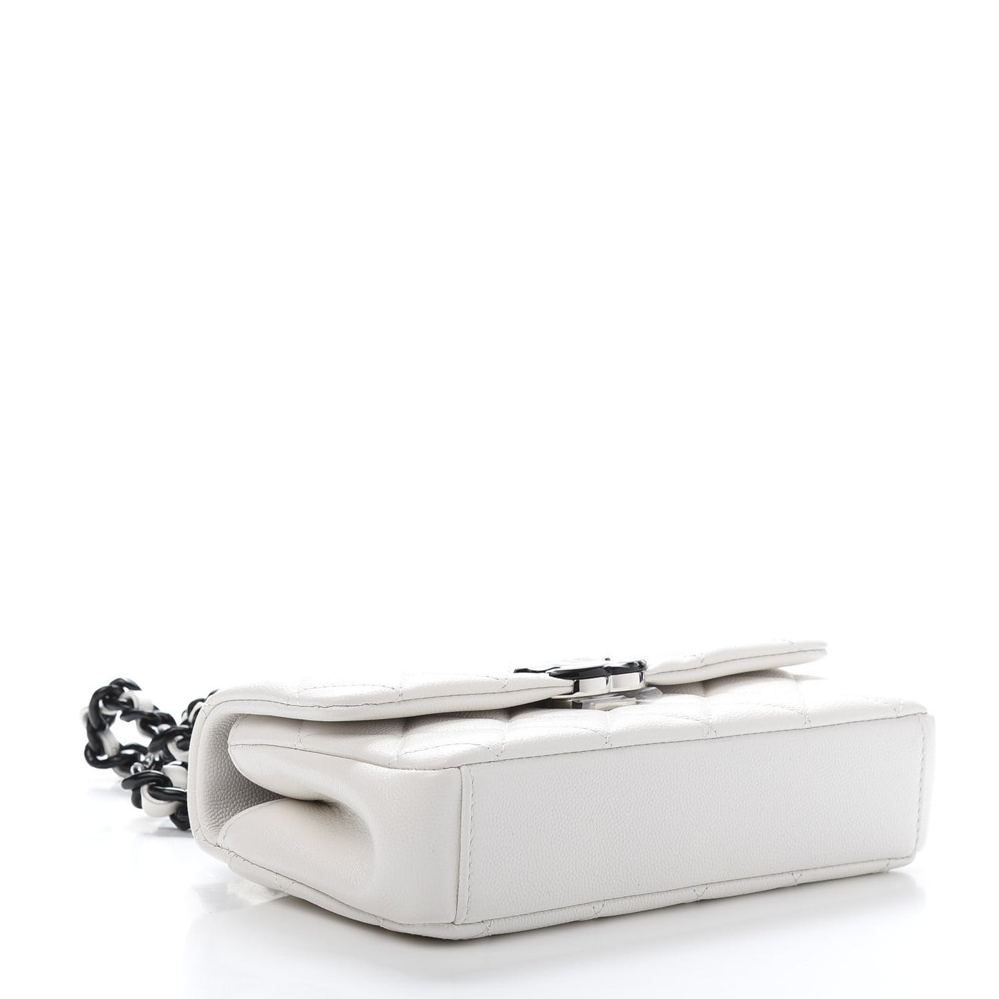 Caviar Quilted My Everything Small Flap White Black