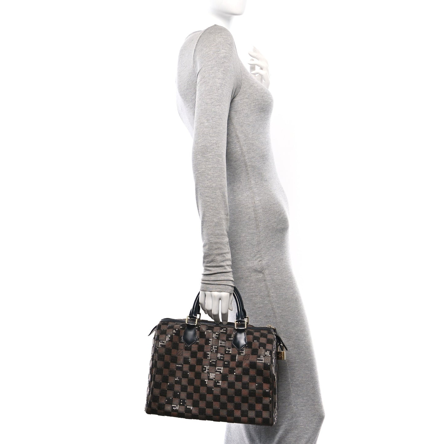 Damier Paillettes Speedy 30 Black