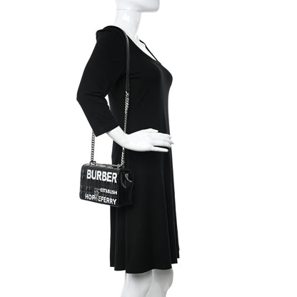 Burberry Patent Quilted Horseferry Print Small Lola Bag Black 2 of 11