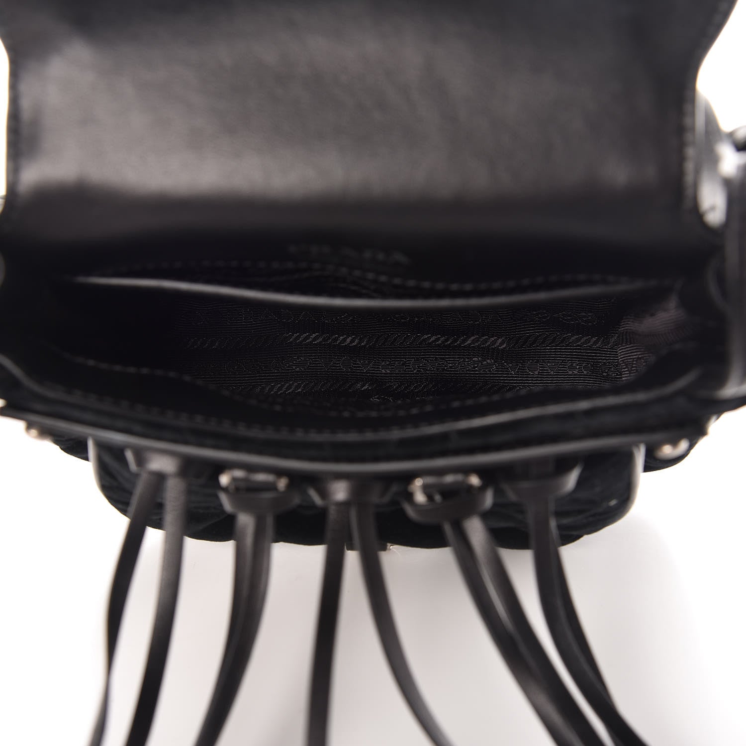 Prada Velluto Corsaire Antic Crossbody Bag Black 5 of 8