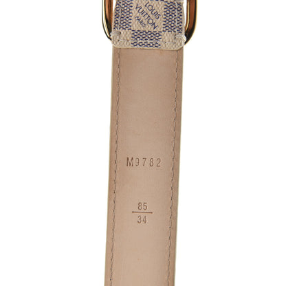 Louis Vuitton Damier Azur 25mm Mini Belt 85 34 4 of 7