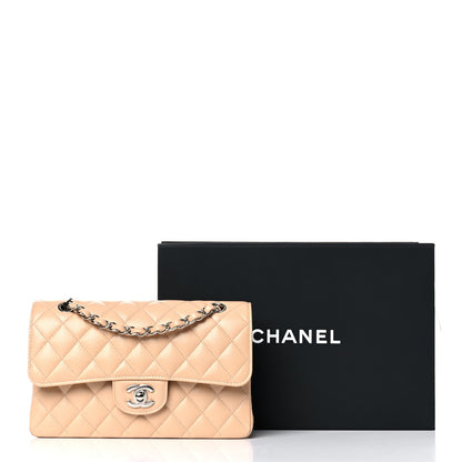 Chanel Caviar Quilted Small Double Flap Beige 10 of 10