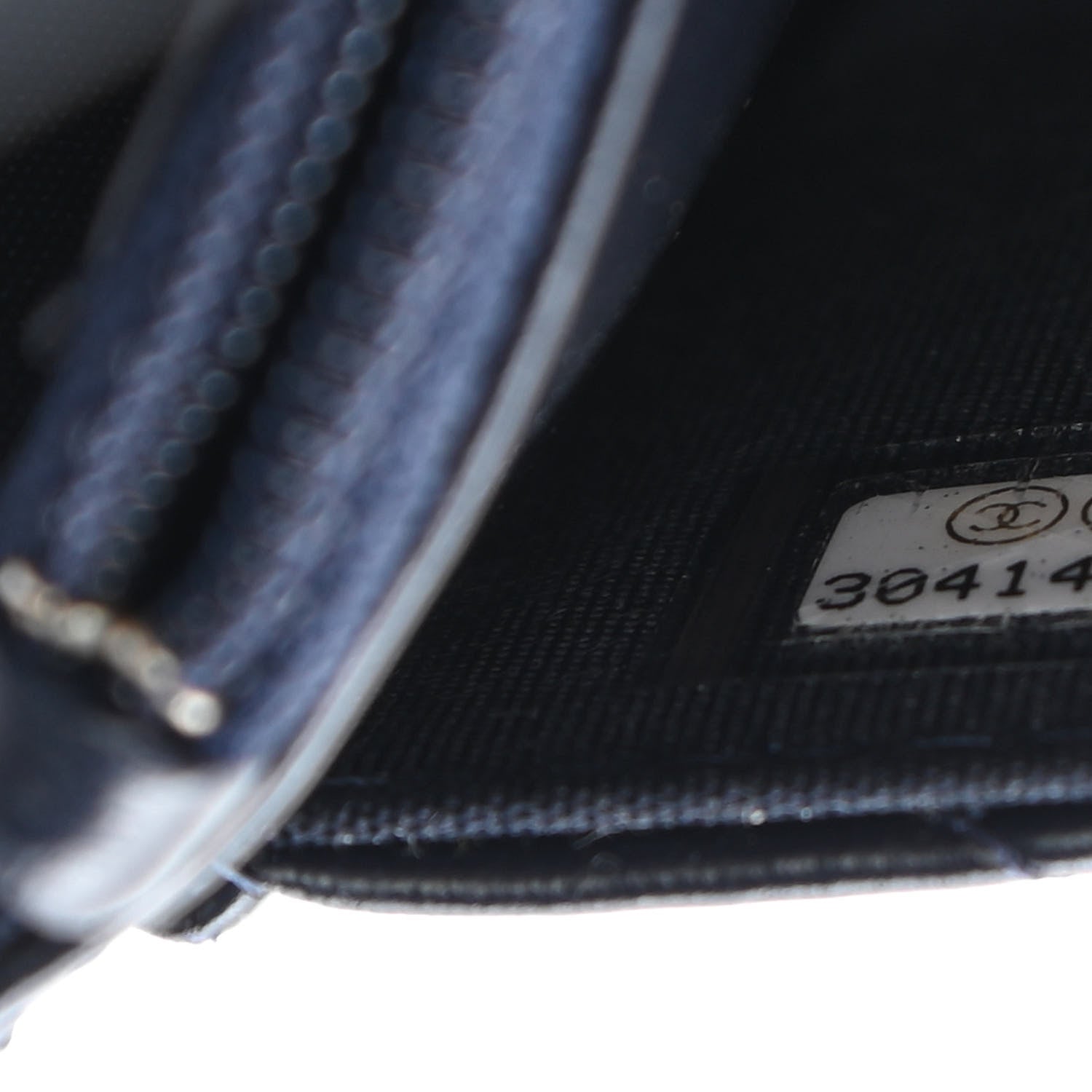 Chanel Lambskin Quilted Chain Around Wallet On Chain WOC Navy Blue 8 of 13