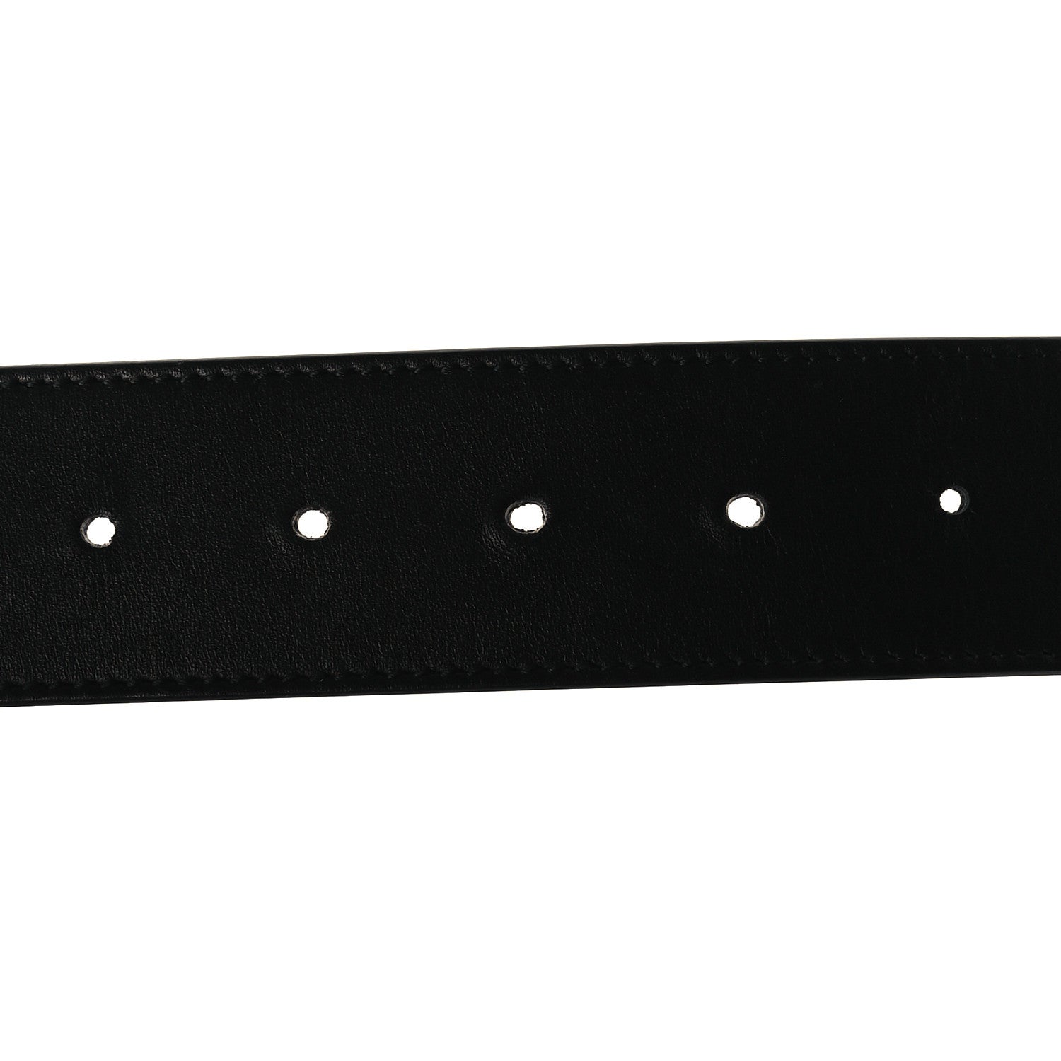 Gucci Moon Calfskin Pearl Double G 40mm Belt 85 34 Black Cream 3 of 8