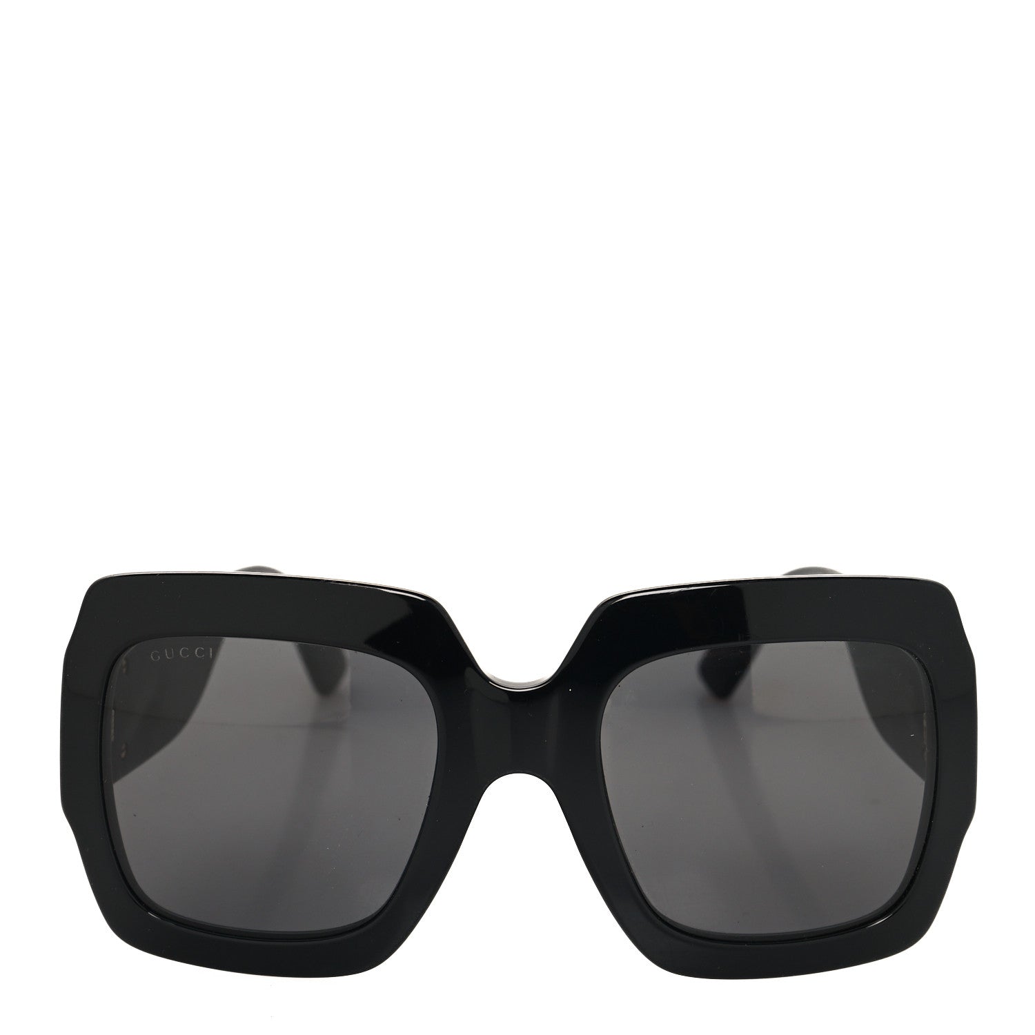 Gucci Square Frame GG0102S Sunglasses Glitter  Gold 2 of 7