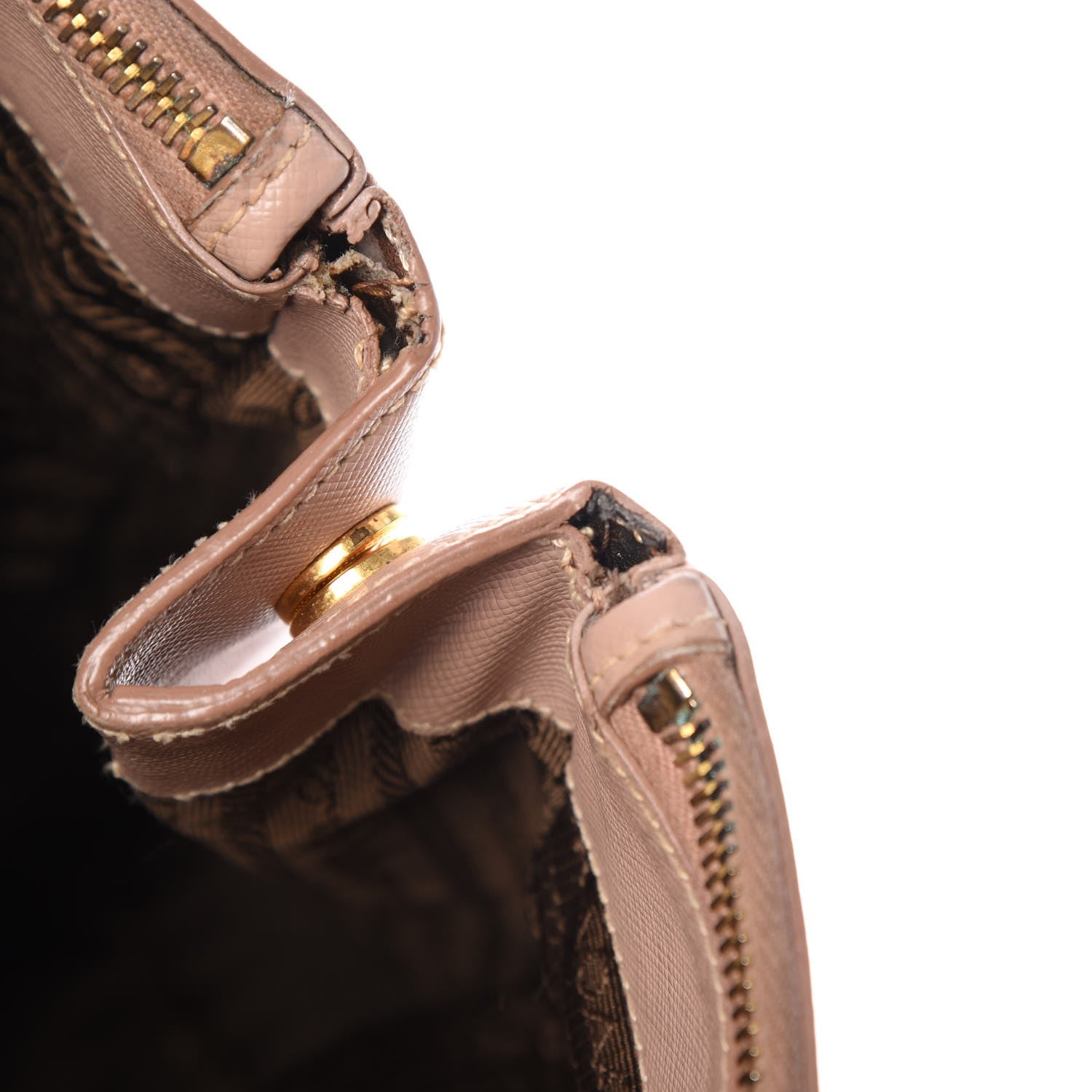 Prada Saffiano Medium Double Zip Tote Cammeo 11 of 18