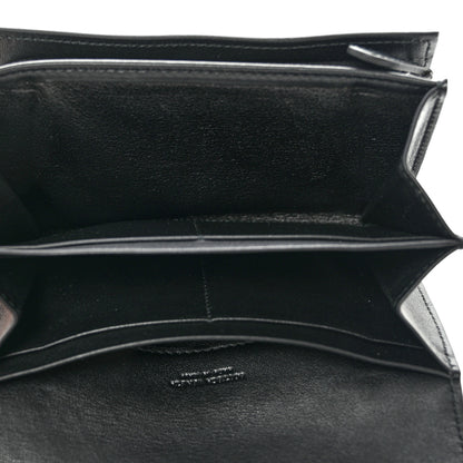 Bottega Veneta Nappa Intrecciato Continental Compact Flap Wallet Black 5 of 13