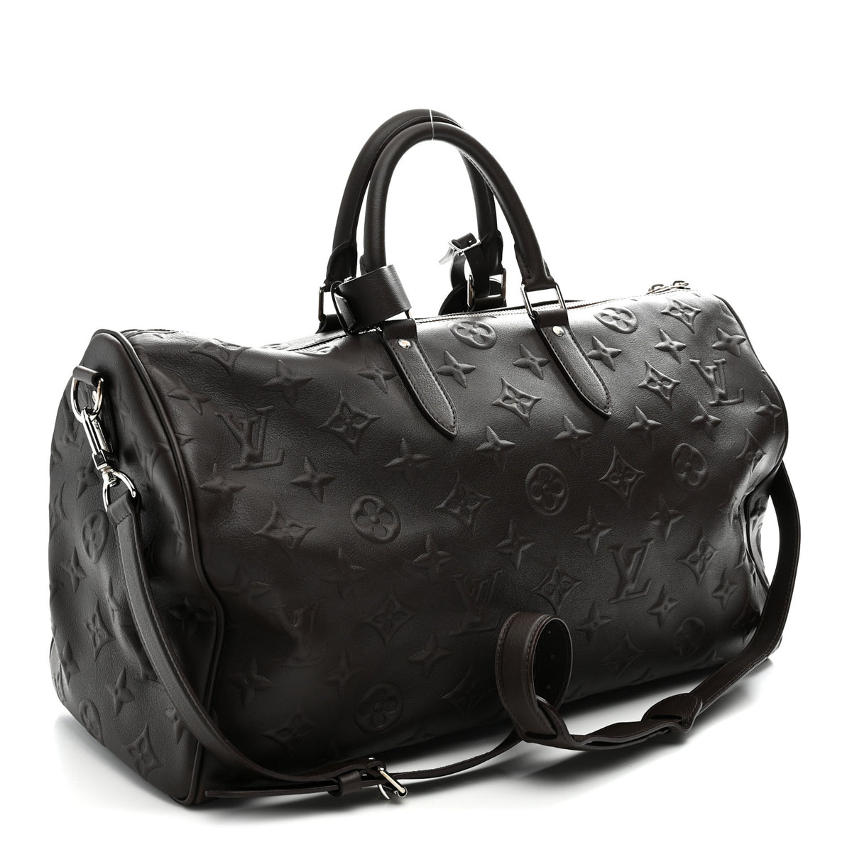 X EDUN Monogram Revelation Keepall 45 Bandouliere Brown