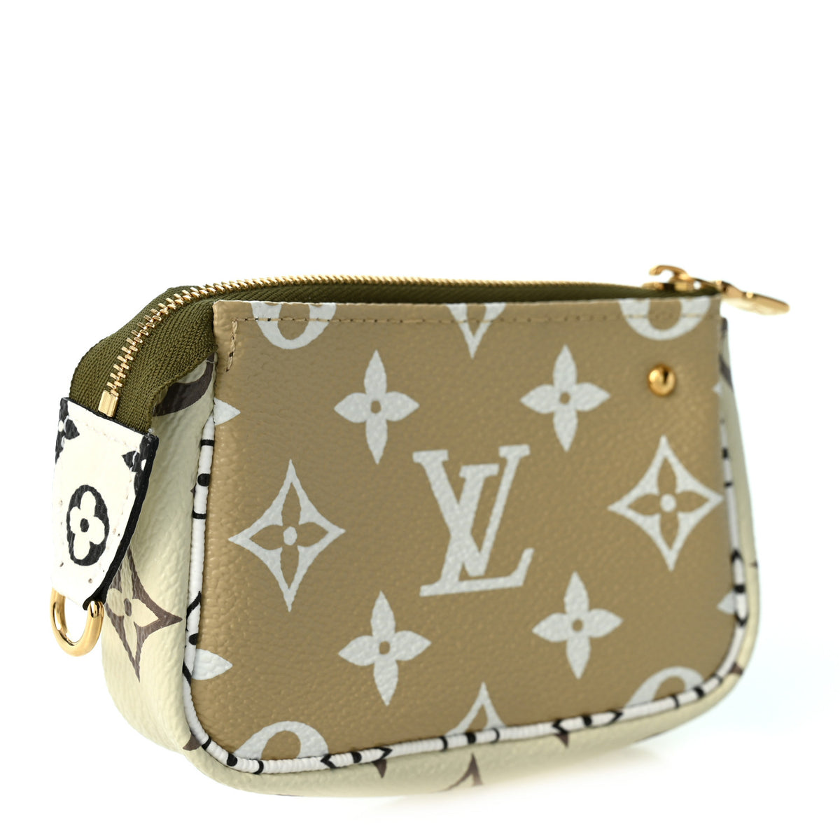 Louis Vuitton Monogram Giant Micro Pochette Accessories Kaki White 3 of 7