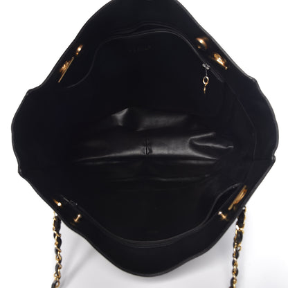 Chanel Lambskin Shopping Tote Black 5 of 12