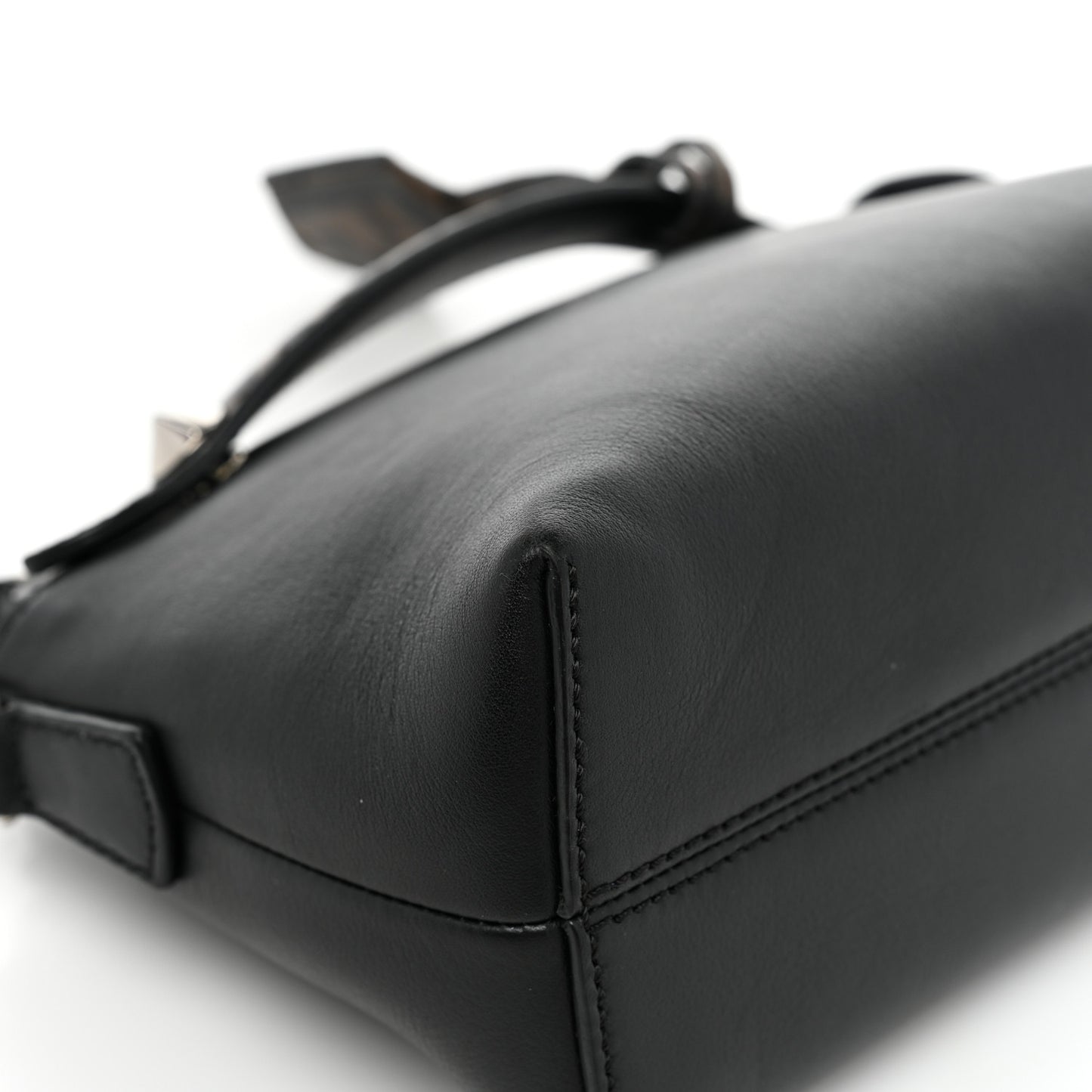 Vitello Dolce Bi-Color FF 1974 Embossed Mini By The Way Boston Bag Black Maya