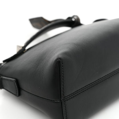 Fendi Vitello Dolce Bi-Color FF 1974 Embossed Mini By The Way Boston Bag Black Maya 9 of 12