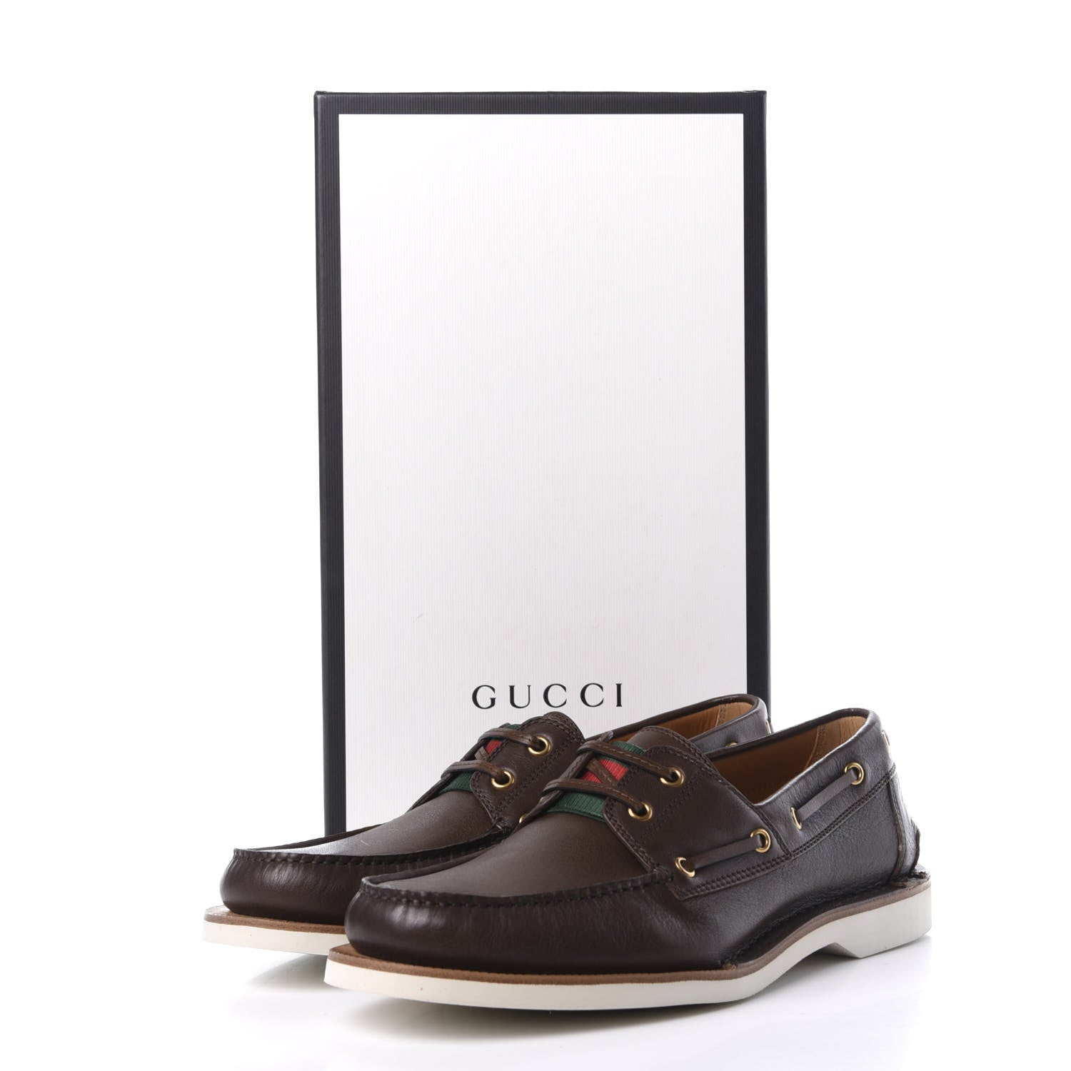 Gucci Delon Web Mens Loafer 8.5 Dark Cocoa 12 of 12