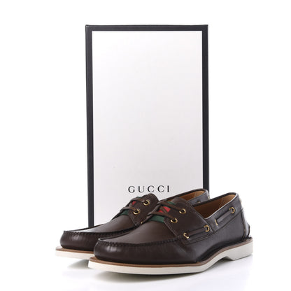 Gucci Delon Web Mens Loafer 8.5 Dark Cocoa 12 of 12
