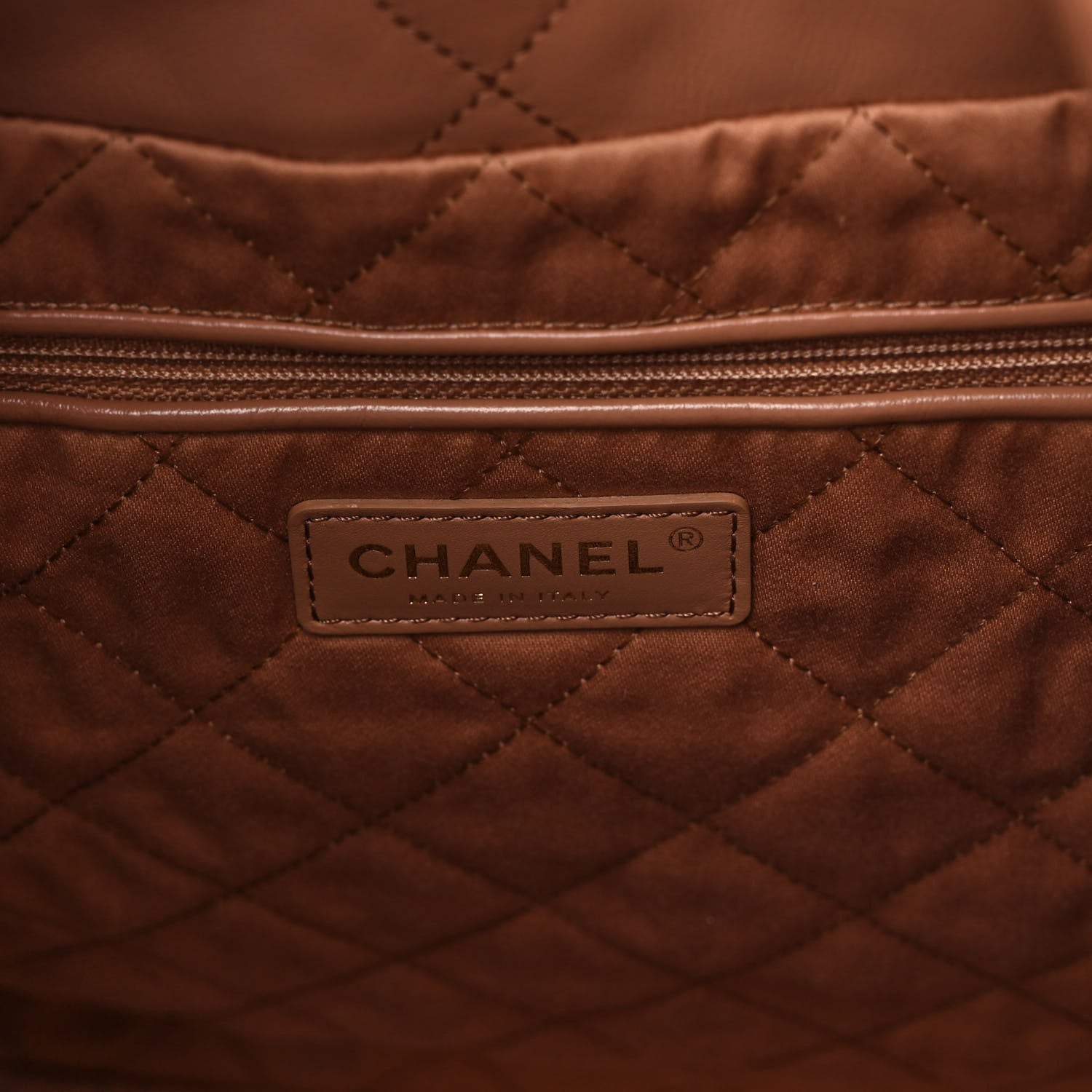 Chanel Shiny Calfskin Quilted Chanel 22 Camel 7 of 11
