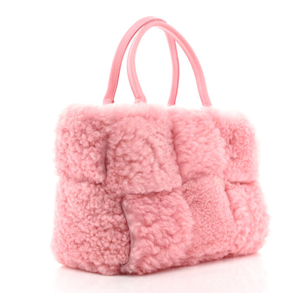Bottega Veneta Shearling Small Intrecciato Arco Tote Popsicle 4 of 11