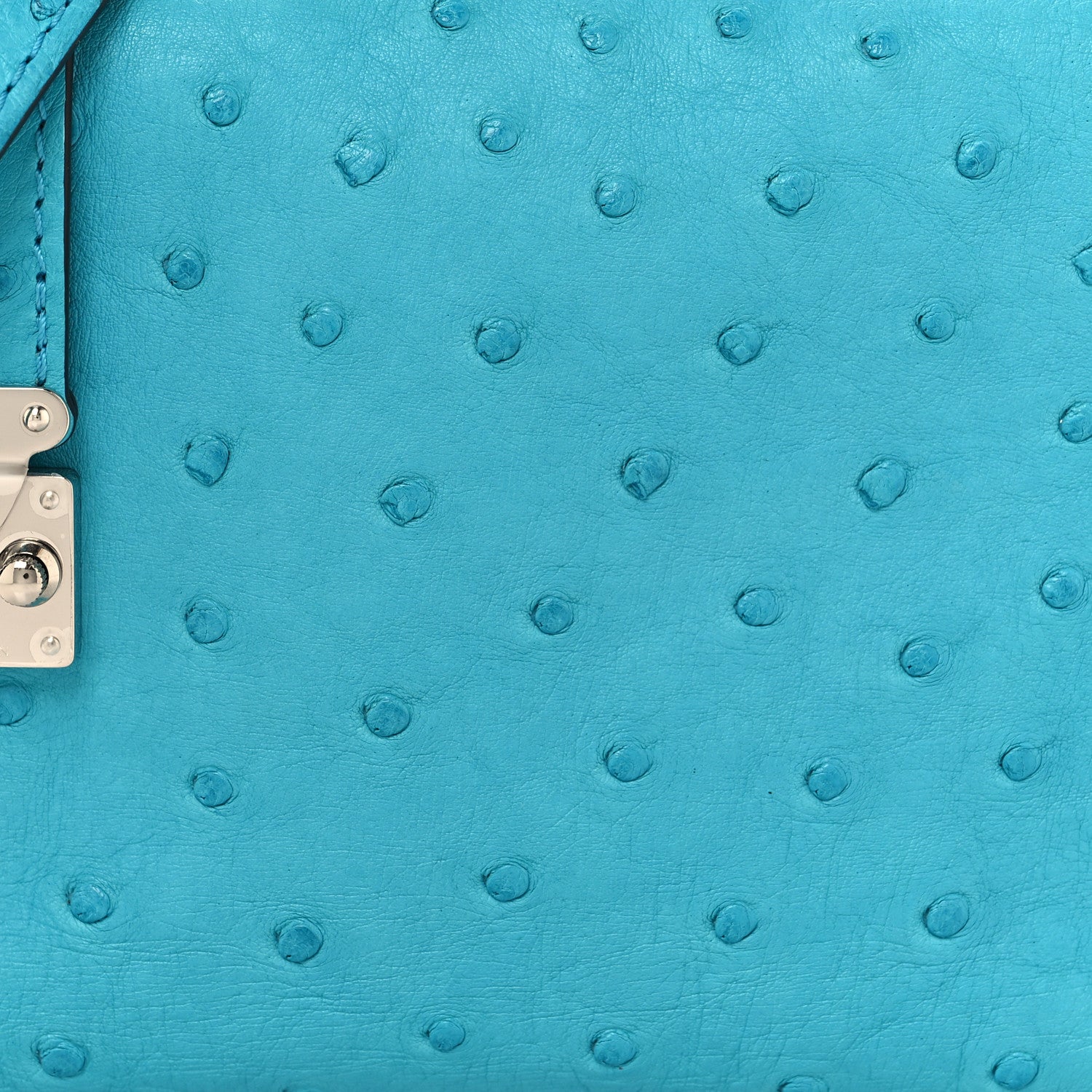 Louis Vuitton Ostrich Side Trunk PM Candy Blue 7 of 9