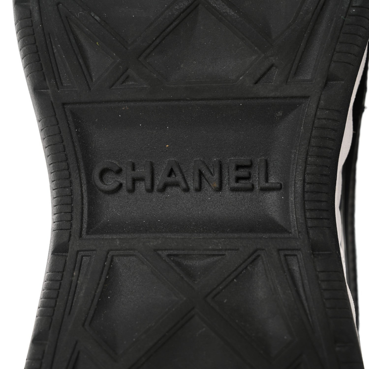 Chanel Velvet Calfskin Mixed Fibers CC Sneakers 36 Black 8 of 9