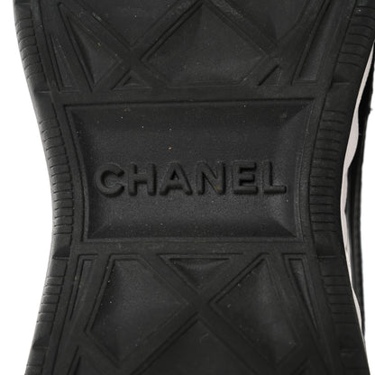 Chanel Velvet Calfskin Mixed Fibers CC Sneakers 36 Black 8 of 9