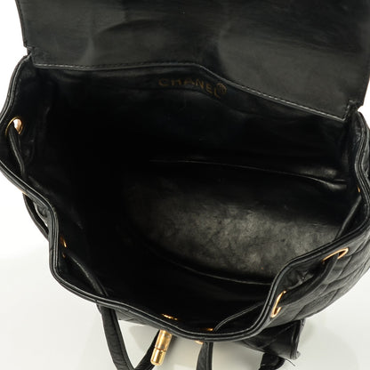 Chanel Lambskin Quilted Backpack Black 8 of 9