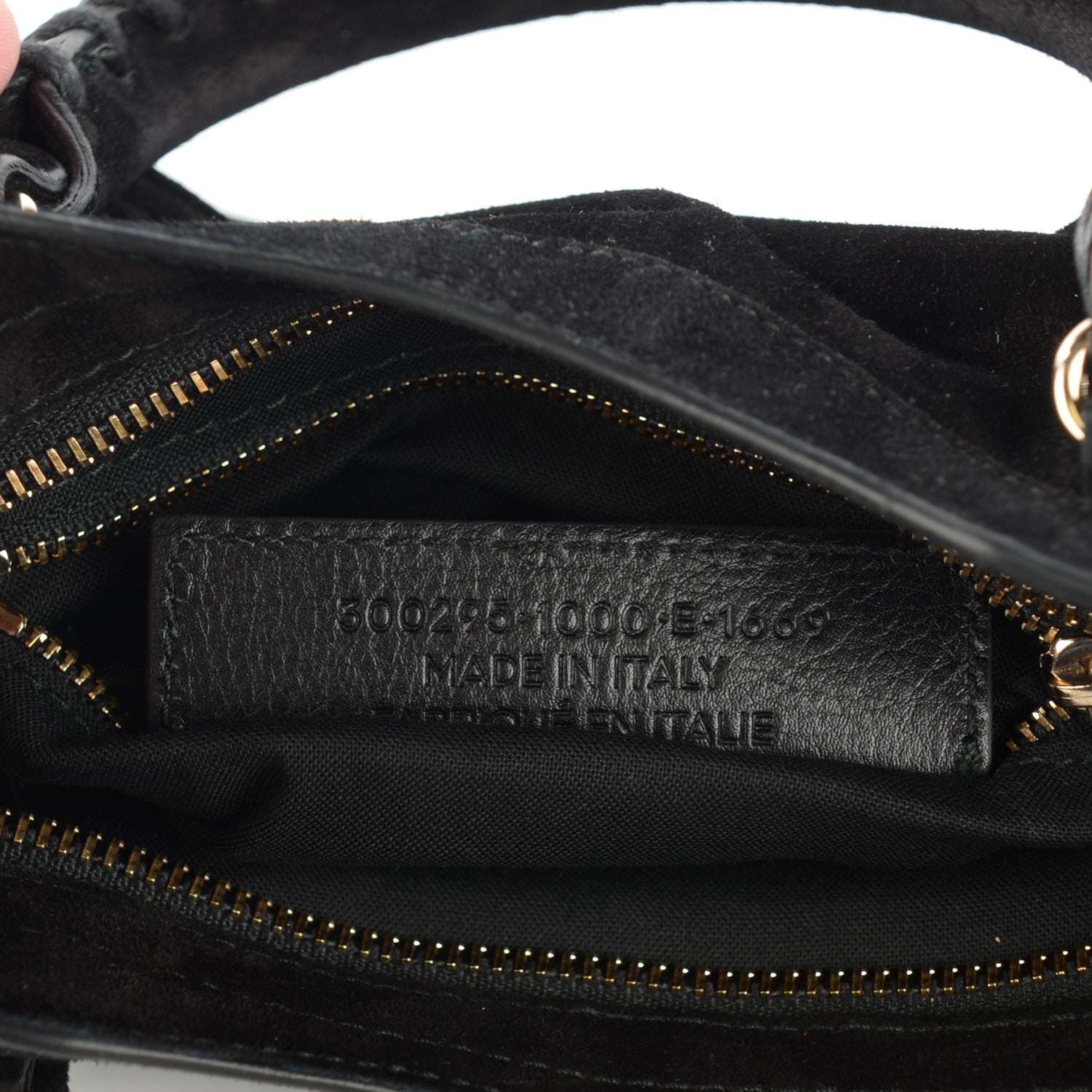 Balenciaga Baby Daim Suede Classic Gold Hardware Mini City Black 9 of 11