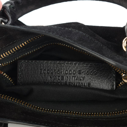 Balenciaga Baby Daim Suede Classic Gold Hardware Mini City Black 9 of 11
