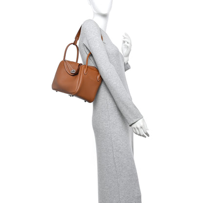 Hermes Taurillon Clemence Lindy 26 Gold 2 of 11